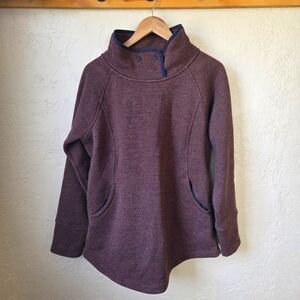 prAna Tri Thermal Threads Tunic, L, Maroon